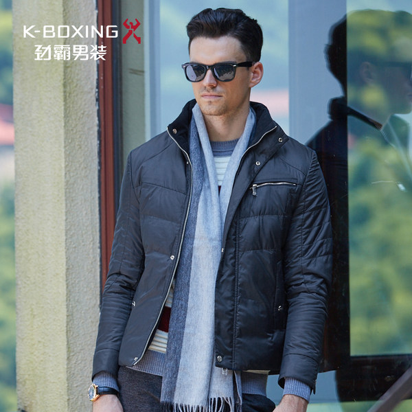 劲霸 立领修身短款 男士羽绒服 夹克 聚划算+优惠券折后¥399包邮(¥599-200)2色可选 劲霸 立领修身短款 男士羽绒服 夹克 聚划算+优惠券折后¥399包邮(¥599-200)2色可选