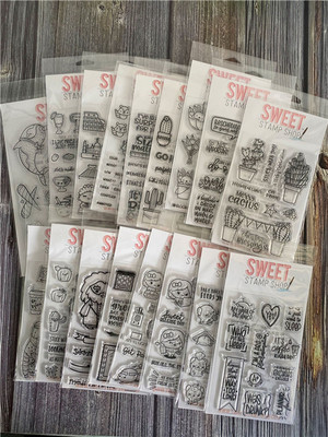 声樱花开6英寸透明/手帐印章图章