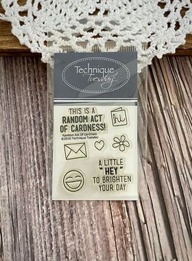 Technique Tuesday*手帐透明图章 #RAOCa Random Act Of Cardness