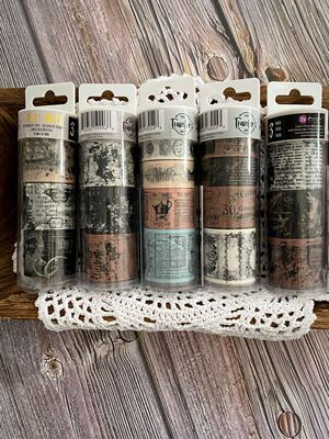 Prima*手帐桶装纸胶带 #599935/630553 Decorative Tape 复古风格