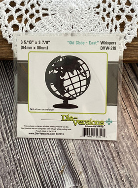 Die-Versions *切割模板刀模 #DVW219 Old Globe - East 地球仪