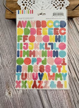 Pinkfresh Studio *硫酸纸字母贴纸 #PFRC500516 VELLUM ALPHA