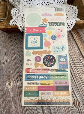 Pink Paislee *卡纸贴纸 #310723 Whimsical 异想天开系列