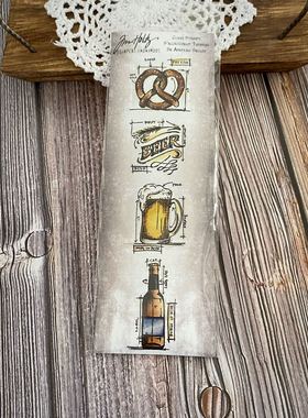 Tim Holtz *EZ图章 #THMB029 复古迷你蓝图系列 -BEER 畅饮啤酒