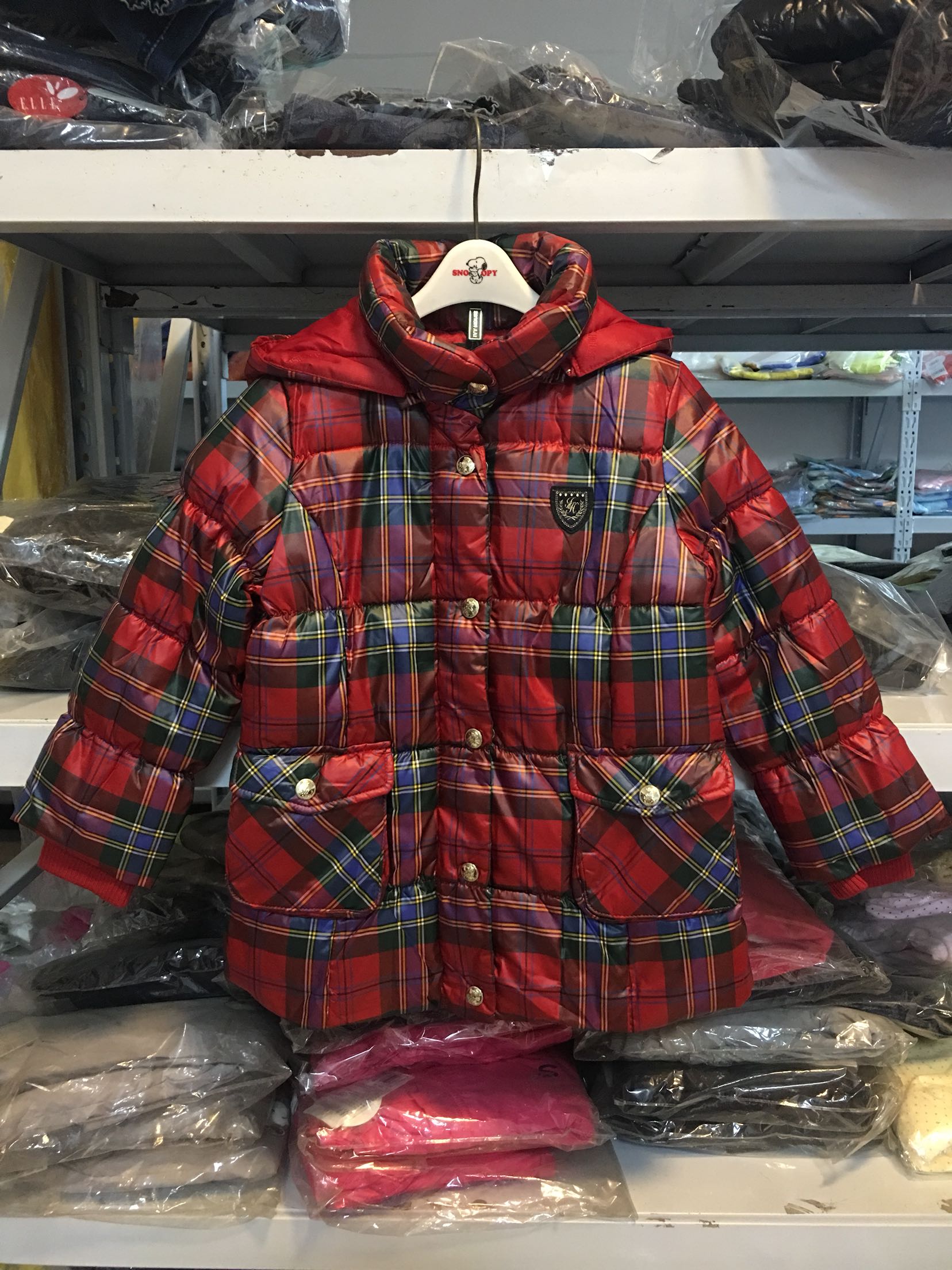 Ivy house常春藤童装冬装新款女童修身加厚棉衣，棉袄特价包邮