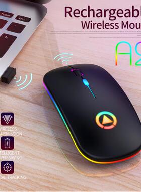 Wireless Mouse Bluetooth RGB Rechargeable Silent LED Backlit