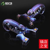 变色龙弹弓钛合金纯手工雕刻弓胚弓坯定制tc21线切单工弹射户外眭