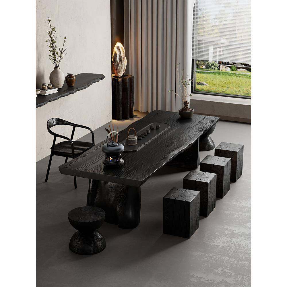 全木茶几和椅子组合原实木大板茶几LRYB&BWab i-Sab厅i风格家庭客,住宅家具,家用茶台/茶桌,淘宝优惠券,粉丝福利购,淘宝优惠卷