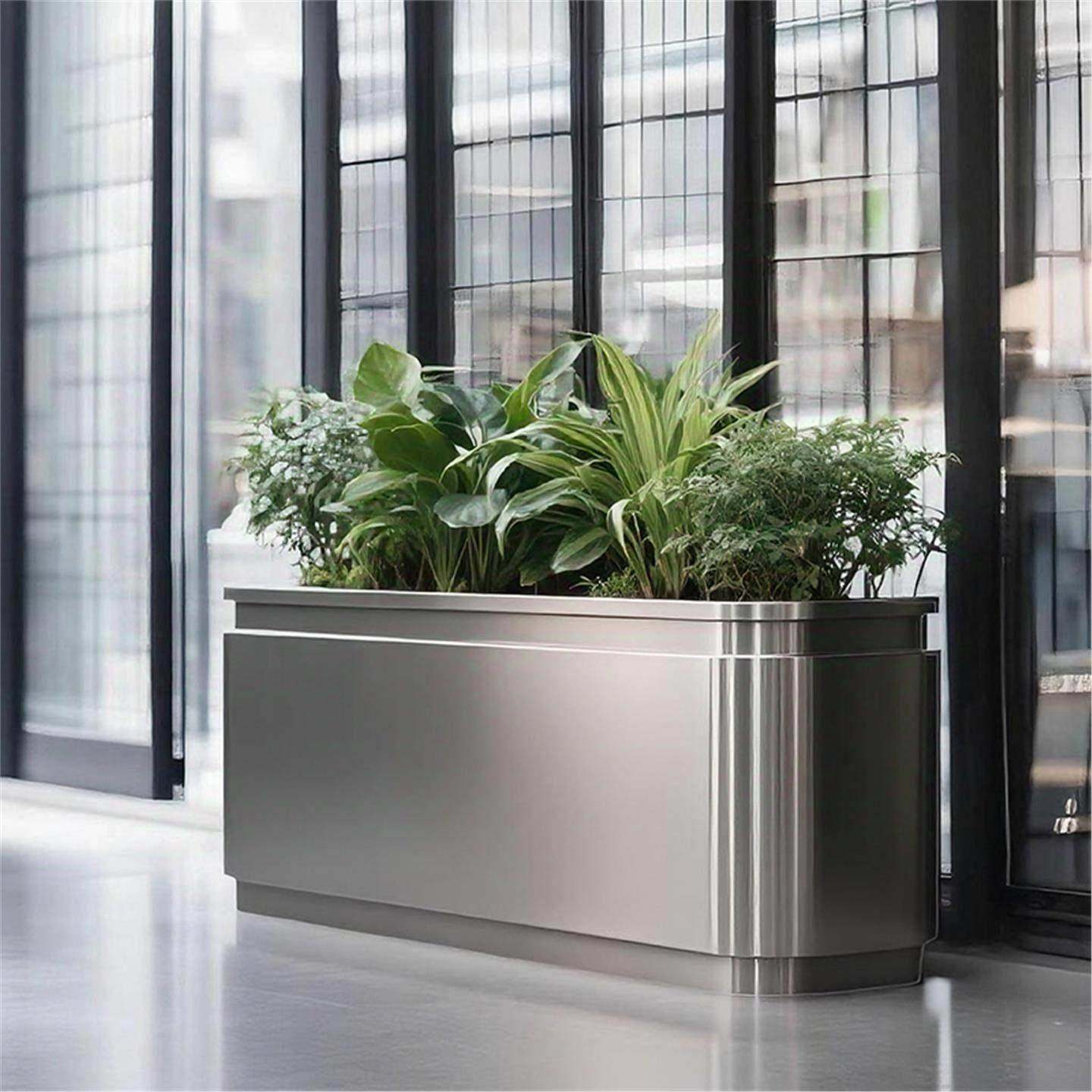 户外不锈719钢花花定制植组合酒店商业街箱花坛铁艺外摆金属大槽,商业/办公家具,花坛/花箱,淘宝优惠券,粉丝福利购,淘宝优惠卷