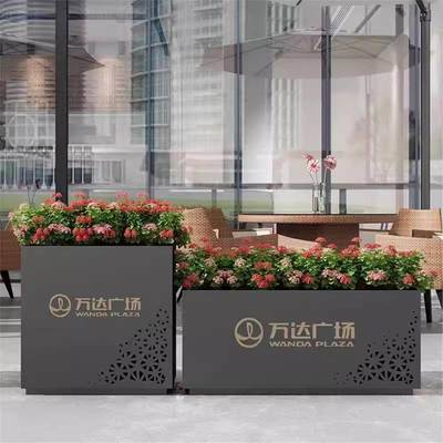 户楼外不锈钢铁艺花箱售部断38花坛可动隔移庭院围栏花槽组合定制