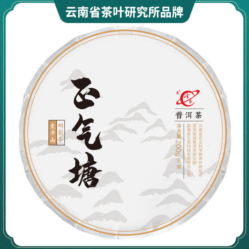 2018云茶科技普洱茶生茶饼临沧正气塘生普洱古树头春小冰岛200克