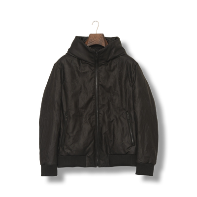 冬季白鹅绒休闲羽绒服连帽时尚