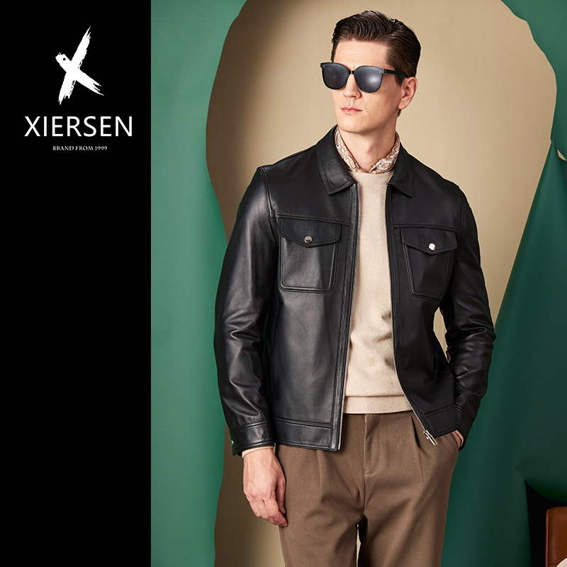 秋冬新款轻奢绵羊皮真皮皮衣皮草