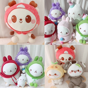 尾货可爱长草颜团子萌浪兔molang毛绒玩偶公仔挂件