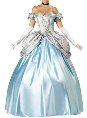 万圣节服装成人白雪公主裙灰姑娘化装舞会表演晚礼服演出服158961