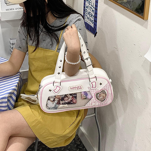 小食量透明吧唧谷子包单肩痛