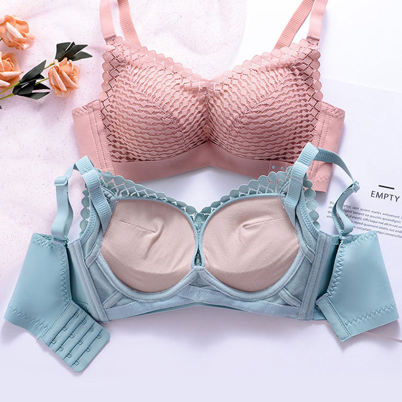3AA小胸平胸专用6cm加厚文胸聚拢 夏季无钢圈超厚8cm馒头杯内衣女