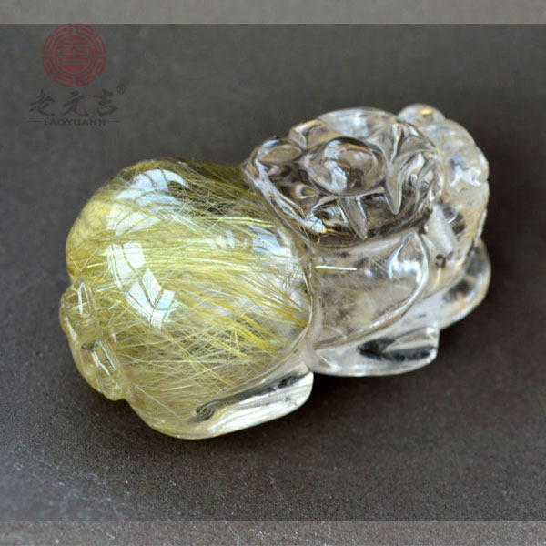 老元吉【元吉发晶霸王貔貅吊坠A款】