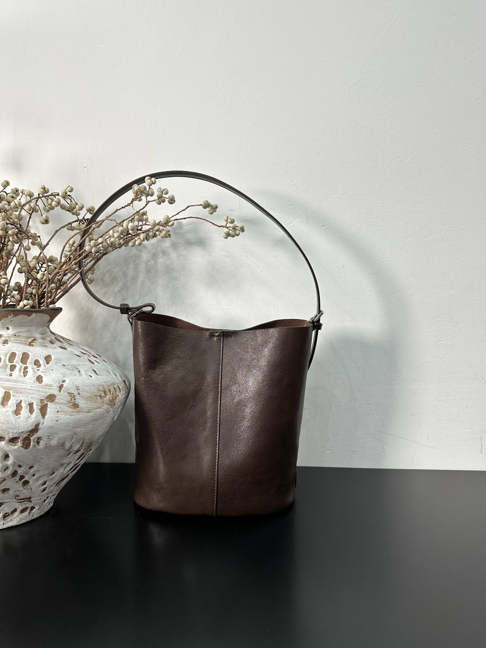 【慕懿时袋】2026新款欧洲站真皮高级感单肩包复古软皮斜挎包5133