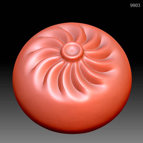 9803包子蒸蒸日上灌汤包圆雕图雕刻机3D打印素材STL格式模型图OBJ