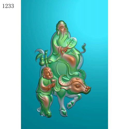 人物1233玉雕浮雕图北京精雕JDP灰度图BMP挂件素材浮雕图