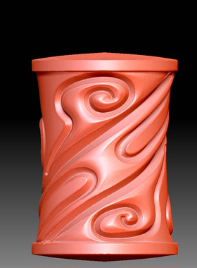 Y076雕刻图北京精雕STL3D模型OBJ三维立体圆雕图祥云纹手珠圆雕图