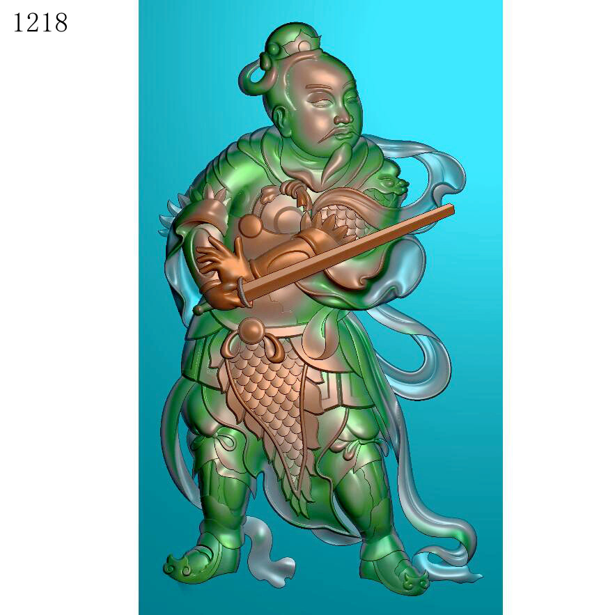 人物1218玉雕图雕刻素材北京精雕jdp灰度图bmp挂件素材浮雕图