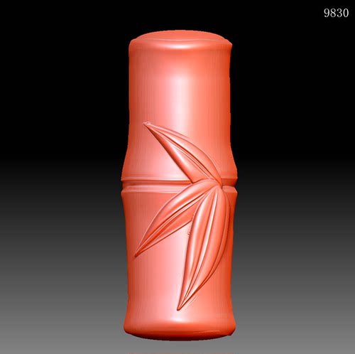 9830竹节圆雕图雕刻机3D打印素材STL格式模型图OBJ精雕