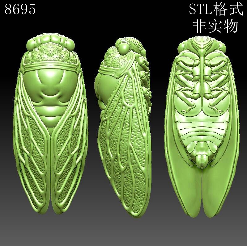 8695知了圆雕图3d打印模型三维立体图stl格式数据雕刻图obj,商务/设计服务,2D/3D绘图,淘宝优惠券,粉丝福利购,淘宝优惠卷