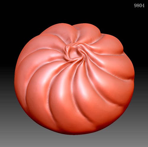 9804包子蒸蒸日上圆雕图雕刻机3D打印素材STL格式模型图OBJ精雕
