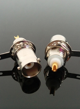 全铜BNC-50ky Q9-50ky 焊接PCB面板母座 50欧母 同轴射频连接器