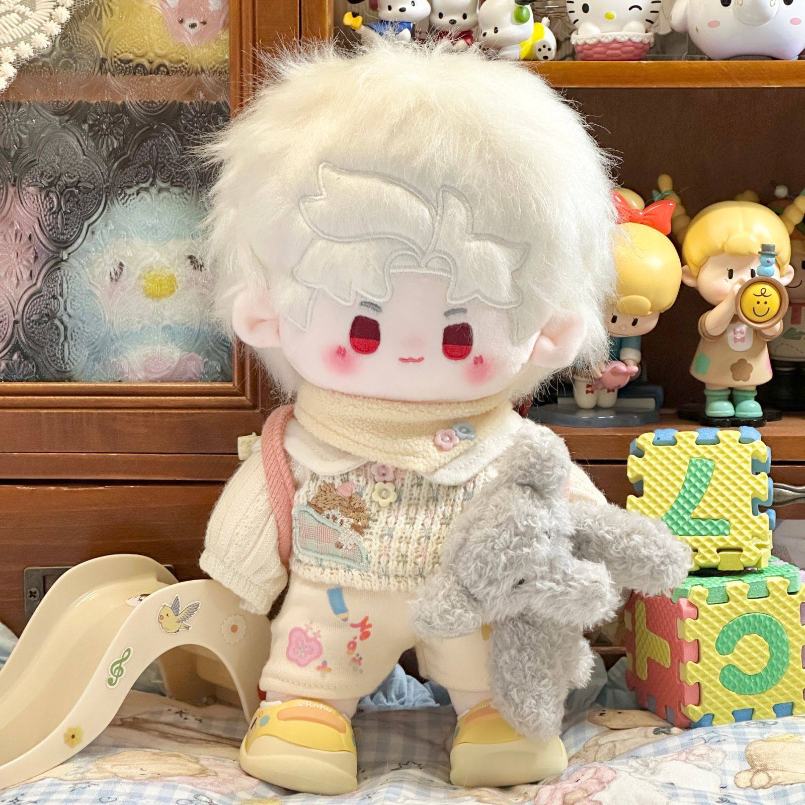 棉花娃娃新秦绵绵20CM有骨裸娃恋与深空周边秦彻卡通可爱公仔玩偶,节庆用品/礼品,创意玩偶,淘宝优惠券,粉丝福利购,淘宝优惠卷