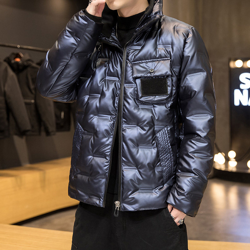 冬装新款潮牌90%白鸭绒亮色羽绒服男潮立领外套A438-2718，男装羽绒服，电商A438