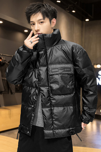 冬季新款90%白鸭绒宽松大码羽绒服亮色男士外套 A438-2721图片
