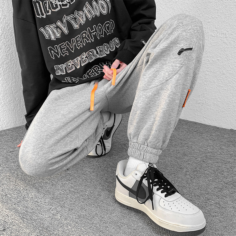 2025春秋休闲卫裤束脚宽松男裤ins潮牌学生运动裤A438-2138-P45,男装休闲裤,电商A438