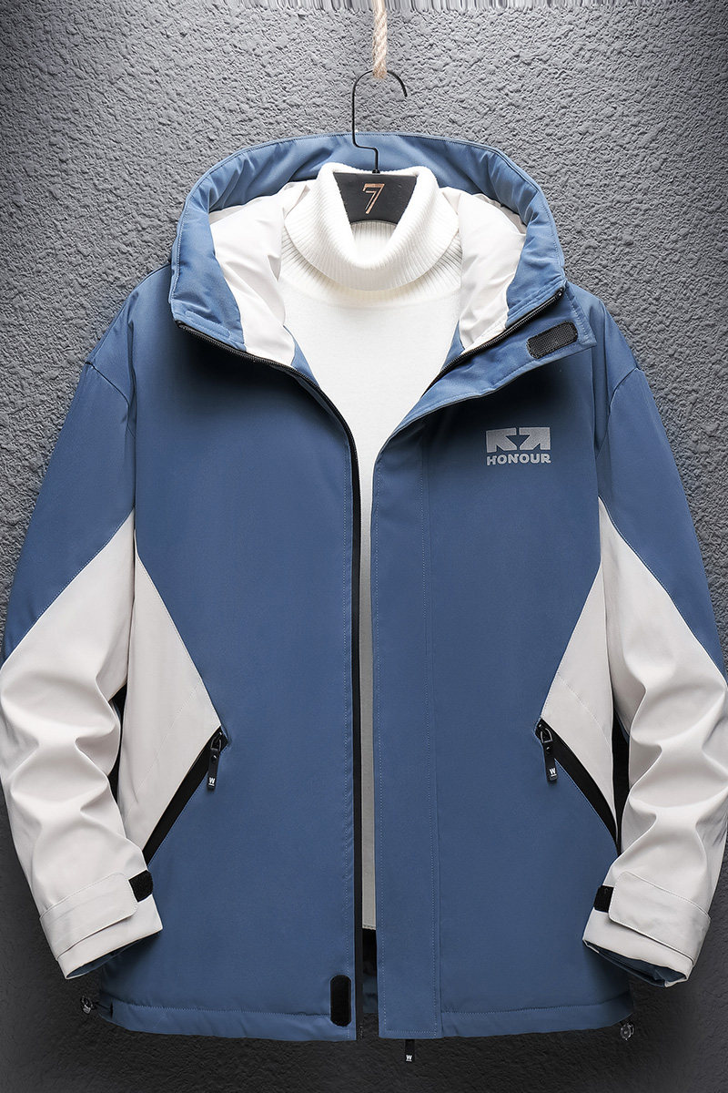 L-8XL超大码80%白鸭绒羽绒服男冬装连帽宽松外套A438-2166,男装羽绒服,电商A438