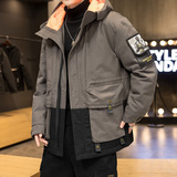 90%白鸭绒冬装新款插色连帽保暖羽绒服男士外套A438-2709，男装羽绒服，电商A438