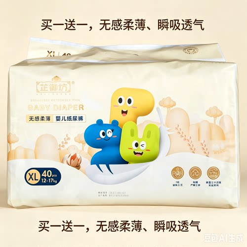 芷御坊婴儿瞬吸透气拉拉裤包邮