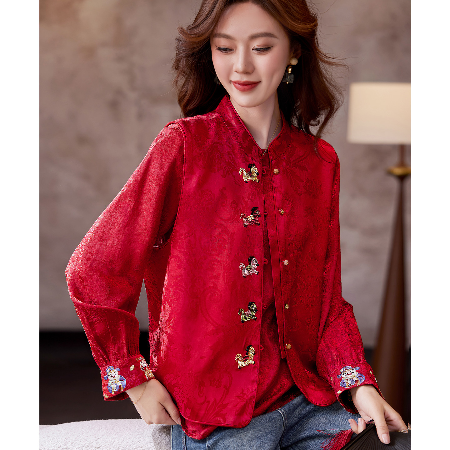 宝诗黎新中式钉珠提花马甲2026春季气质国风时尚休闲百搭外套女,女装/女士精品,马夹,淘宝优惠券,粉丝福利购,淘宝优惠卷