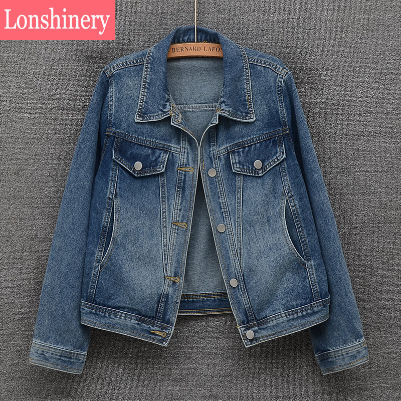 今年春秋新款复古牛仔外套女短款翻领韩版牛仔服上衣洋气百搭外穿,女装/女士精品,短外套,淘宝优惠券,粉丝福利购,淘宝优惠卷