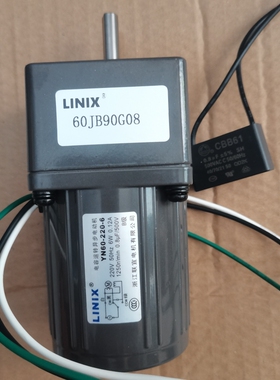 LINIX电机60JB90G08 YN60-220-6 6W交流220V减速电动机