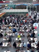 淄博烧烤桌方桌不锈钢折叠桌餐桌农家乐桌子大排档烧烤店桌地摊桌