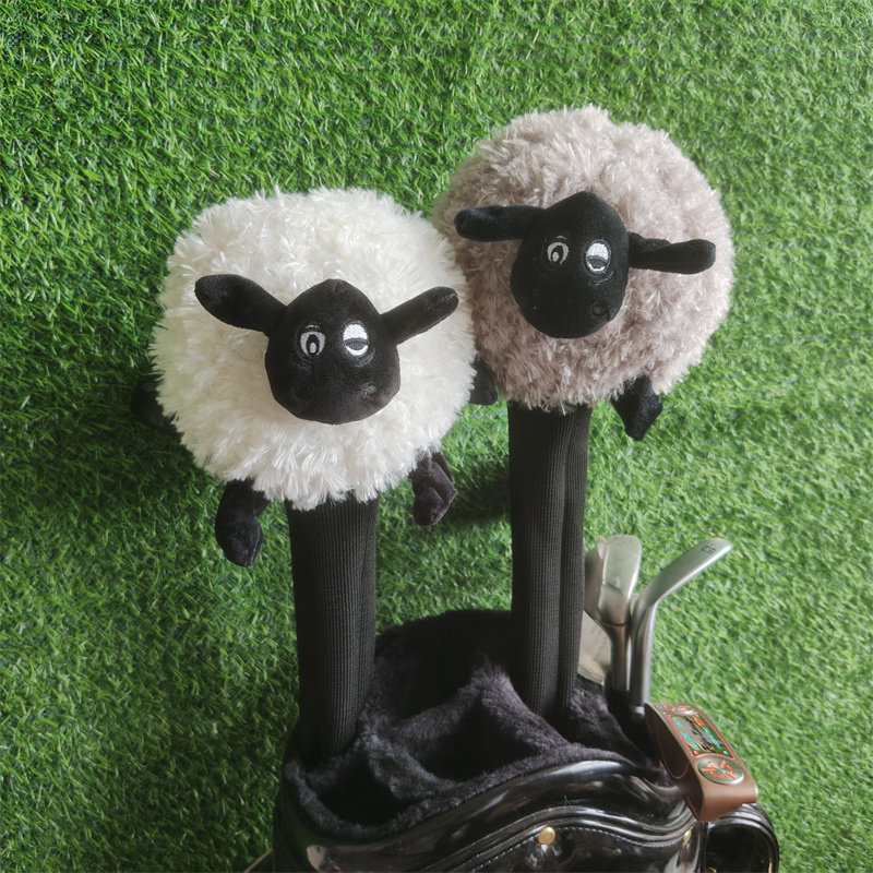 可爱小绵羊高尔夫球杆套一号木帽套发球木杆头保护套杆头套青少年
