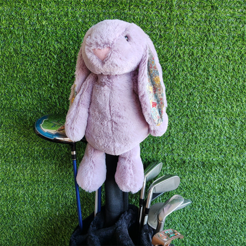 网红邦尼兔高尔夫球杆套一号木帽套可爱毛绒兔子高尔夫球头保护套