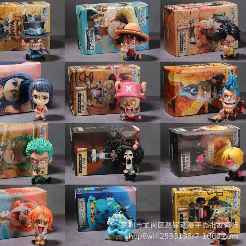 海贼王手办GK自信路飞索隆山治娜美乔巴艾斯萨博Q版公仔手办模型