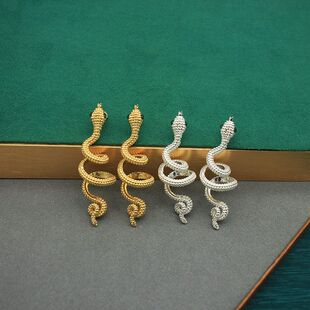 【清仓】夸张铜镀真金灵蛇银色个性风潮朋克休闲风