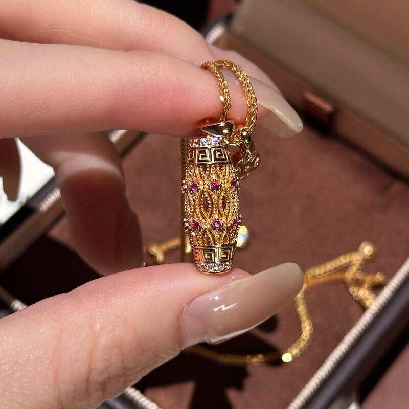 S925纯银古法金掐丝工艺宝瓶金币