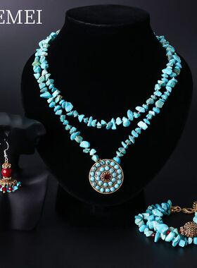 时尚优雅水晶复古套装碎石轻奢