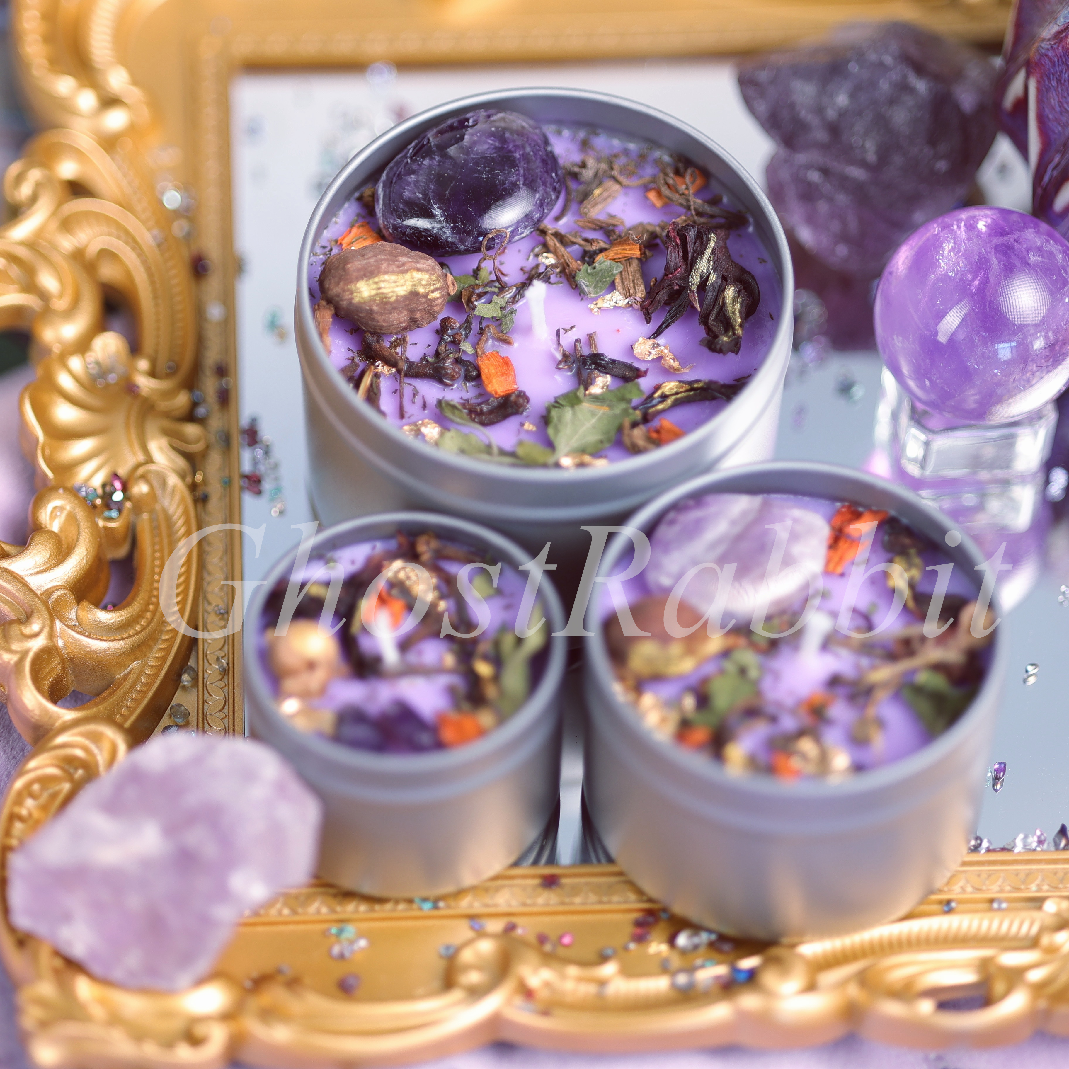 手工香薰蜡烛祈愿水晶