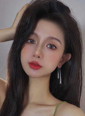 LUCKY 极简风冷淡小众不规则时尚轻奢chic长款耳环耳钉